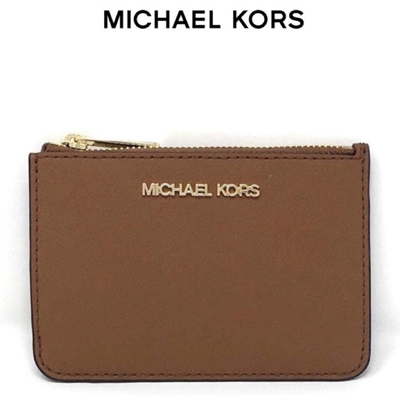 Michael Kors Accessories - Michael Kors Jet Set Travel Sm. Top Zip Coin Pouch w/ID Holder Saffiano Leather